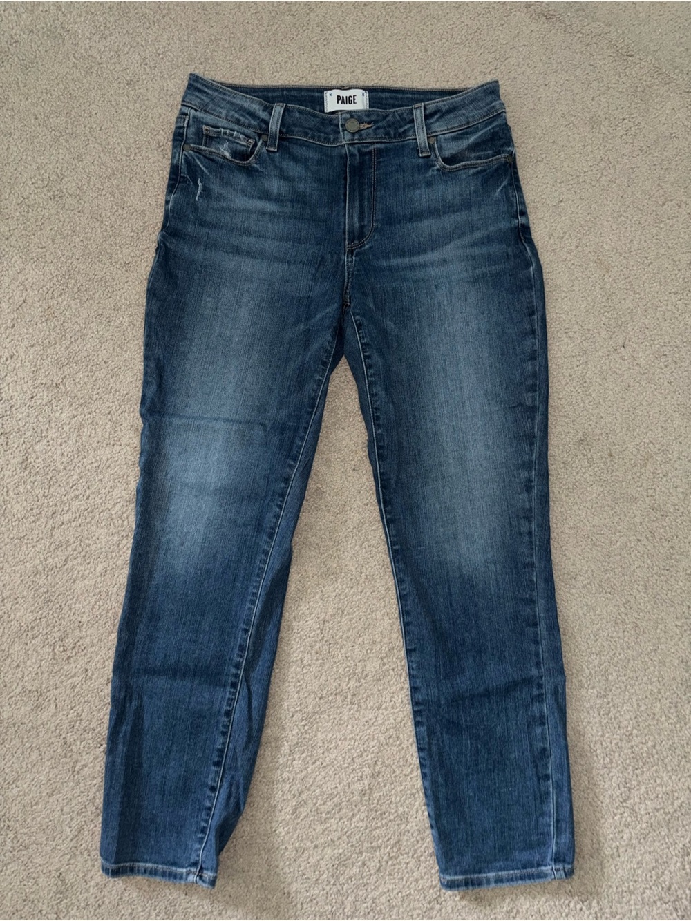 PAIGE Women's Medium Blue Skinny Jeans